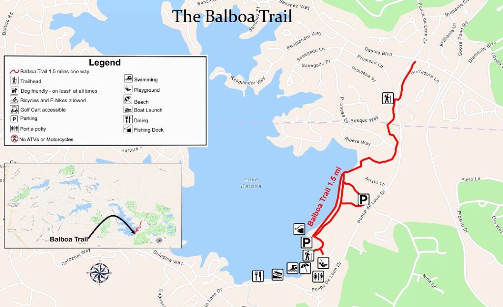 Balboa Trail Map